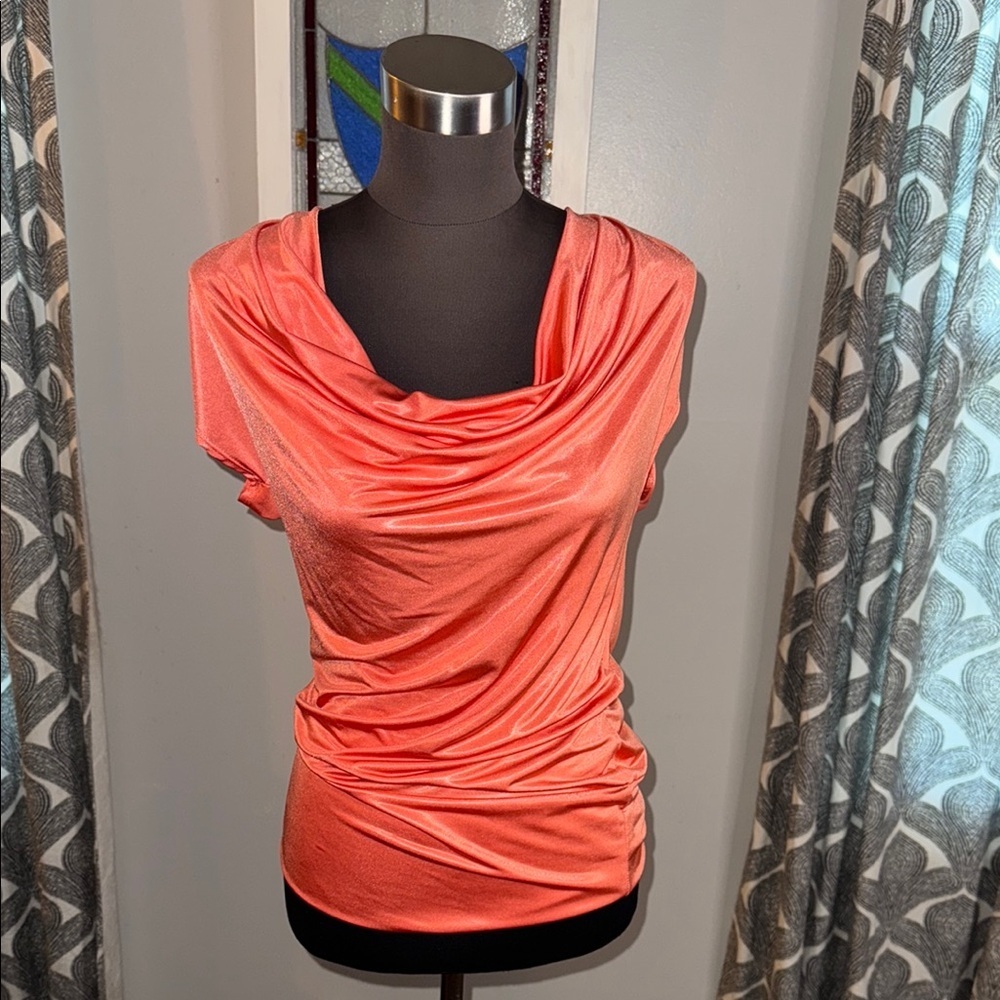 Cache 1990’s Open Tie Back Top Small - image 1